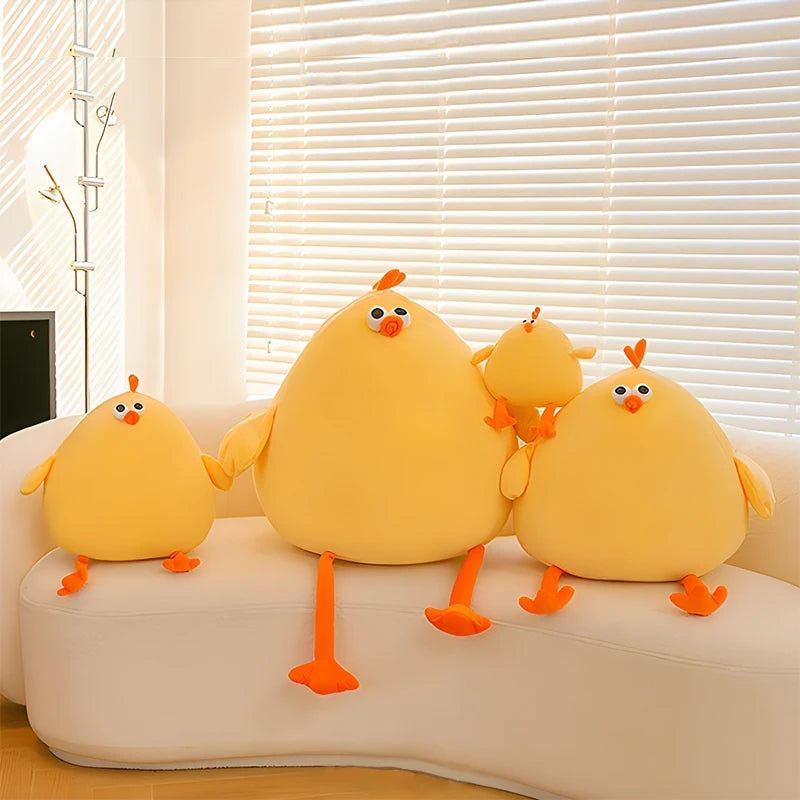 Large Stuffed Plush Chicken Yellow Animal Soft Toy