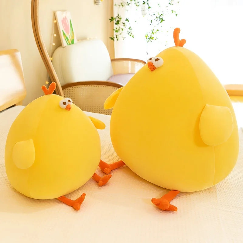 Large Stuffed Plush Chicken Yellow Animal Soft Toy