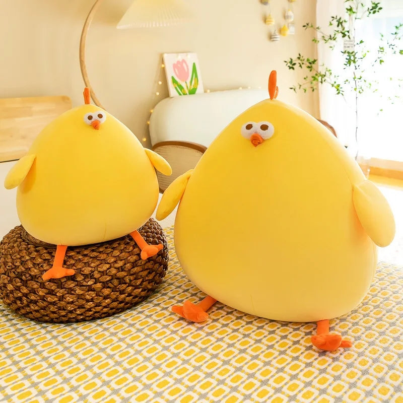 Large Stuffed Plush Chicken Yellow Animal Soft Toy