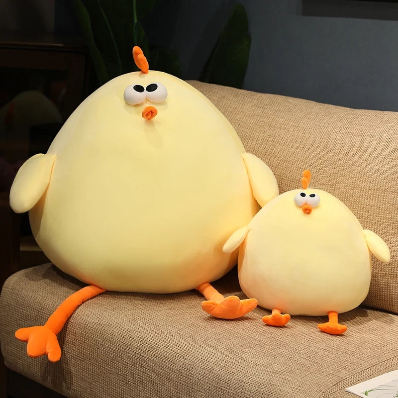 Large Stuffed Plush Chicken Yellow Animal Soft Toy