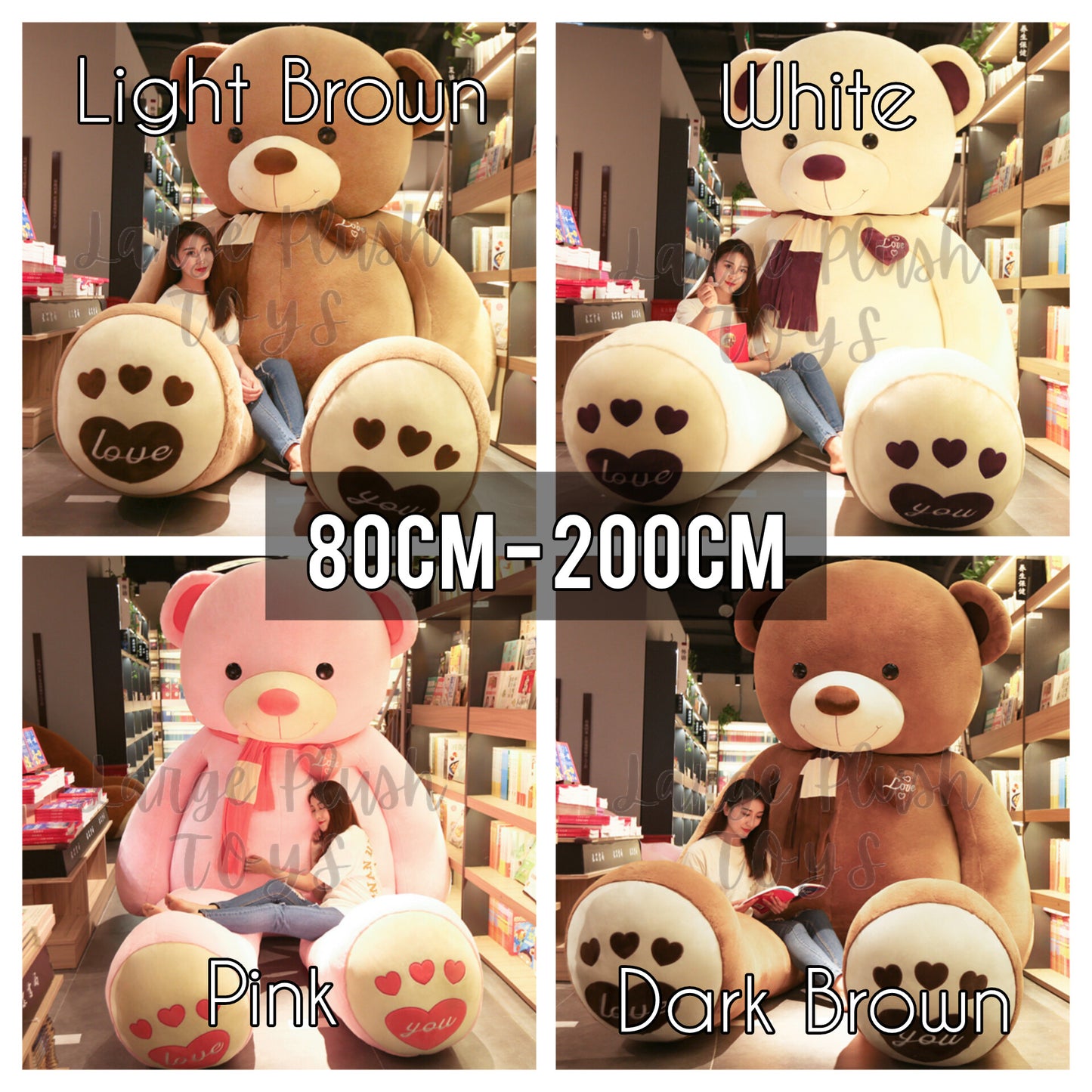 Large Love Teddy Bear