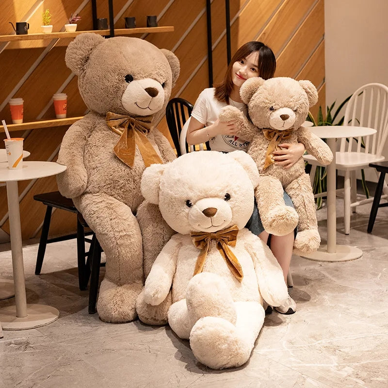 Large American Bear with Bowknot