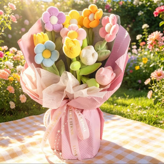 Spring Colourful Flower Plush Plants