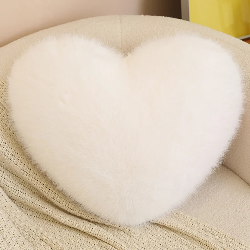 Sweet Love Heart Shaped Plush Pillow
