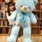 New Large Size Blue Teddy Bear Plush Toy
