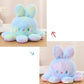 Reversible octopus cat plush toy flip mood cushion