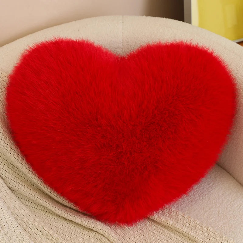 Sweet Love Heart Shaped Plush Pillow