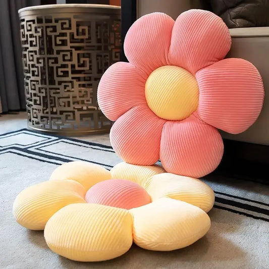Colourful Flower Plush Pillow Cushion – Soft Floral Throw Pillow for Bedroom Decor, Kids & Gifts