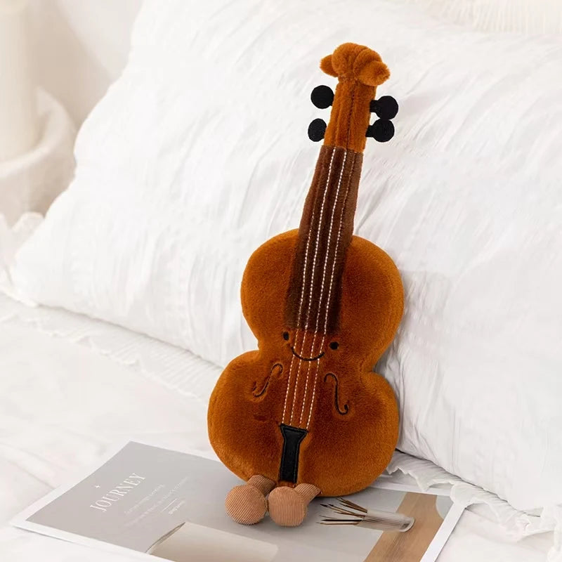 A Soft and Cozy Violin Musical Instrument Doll