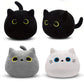 10/30CM Cute White Black Cat Plush Toys