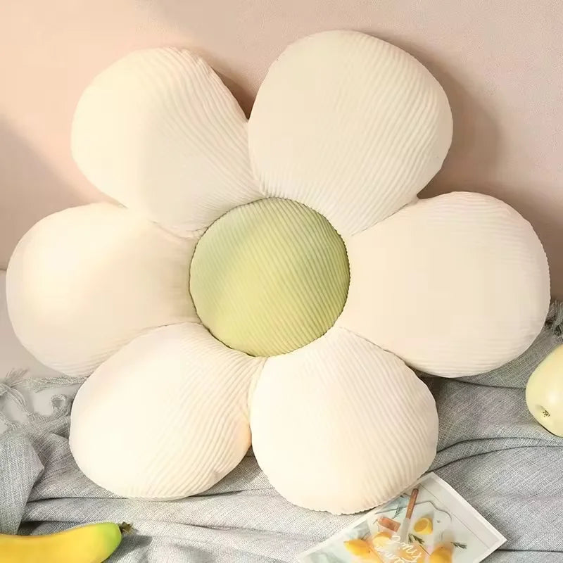 Colourful Flowers Plush Pillow