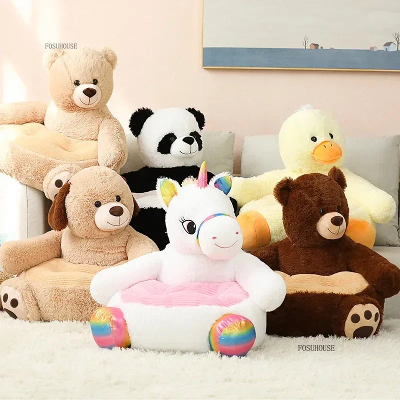 Cartoon Animal Children's Sofa Chair Plush Toy