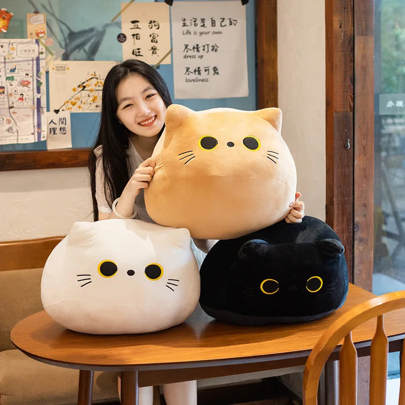 10/30CM Cute White Black Cat Plush Toys