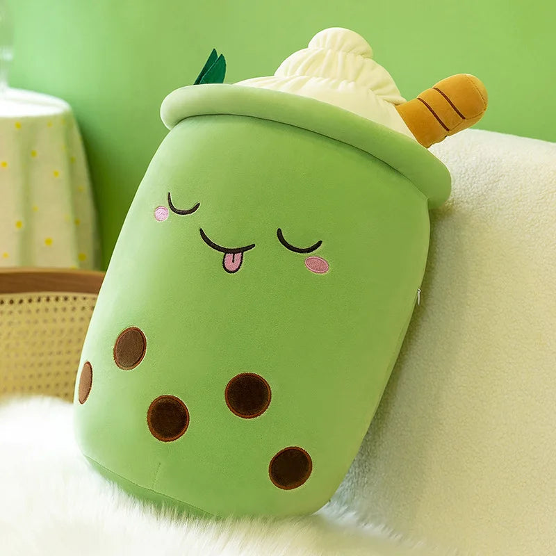 Bubble Tea Squishy Milk Tea Boba Pillow