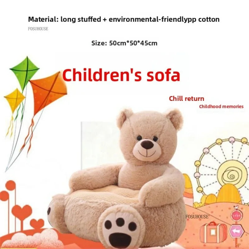 Cartoon Animal Children's Sofa Chair Plush Toy