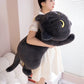 50-90cm Cute Black Cat Plush Toy