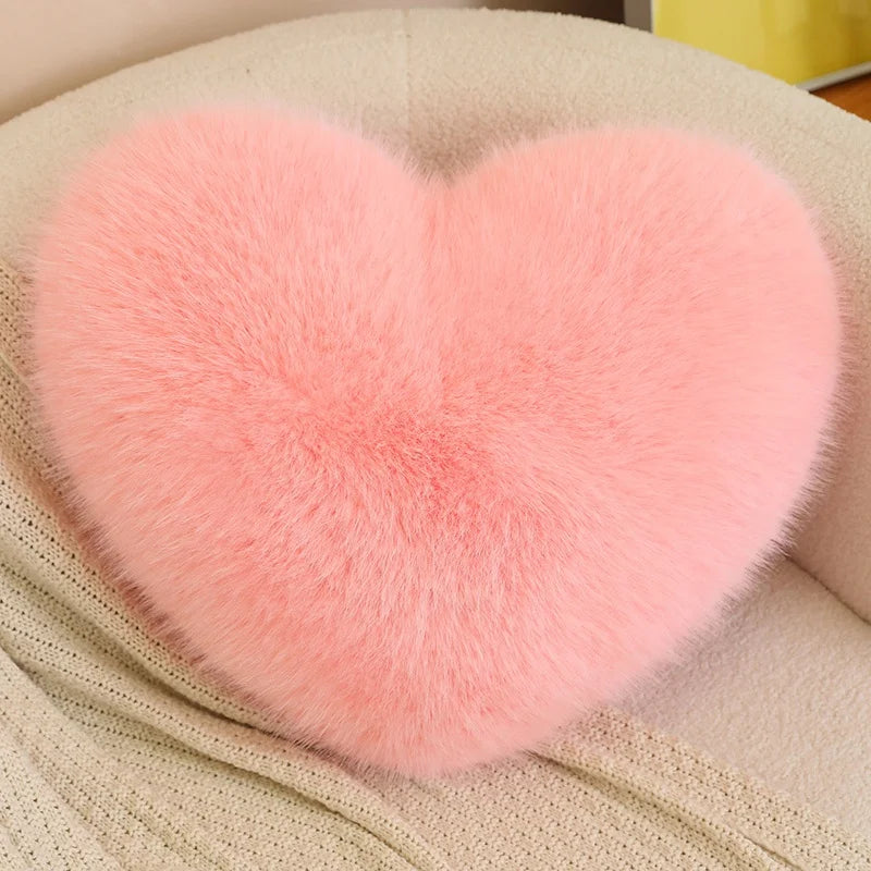 Sweet Love Heart Shaped Plush Pillow
