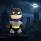 Batman Plush Toy 45cm front view with Gotham City skyline and Bat Signal at night