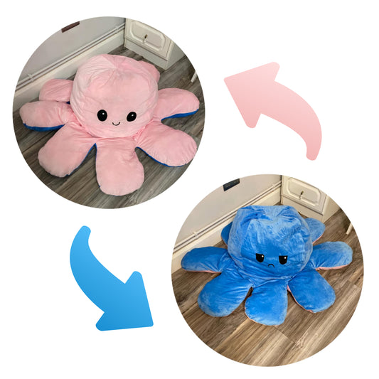 Dark Blue/Pink Reversible Octopus