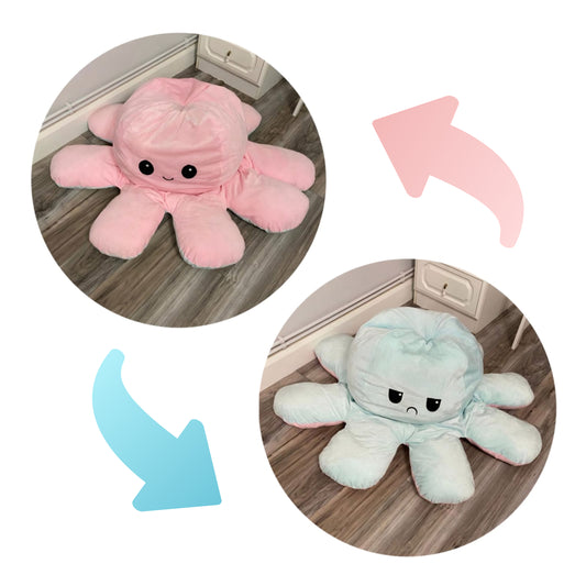 Light Blue/Pink Reversible Octopus