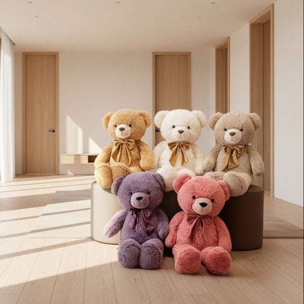 Large American Bear with Bowknot Plush