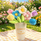 Spring Colourful Flower Plush Plants