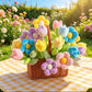 Spring Colourful Flower Plush Plants