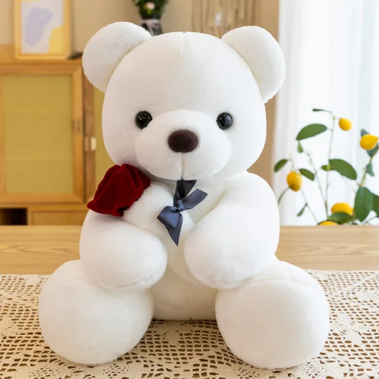 Kawaii Teddy Bear with Rose